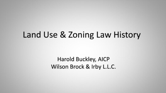 Land Use & Zoning Law Seminar from September
