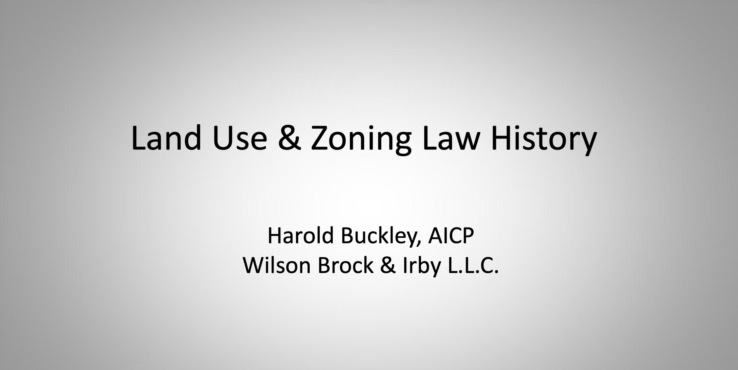 Land Use & Zoning Law Seminar from September - Georgia Planning Association